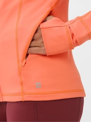 Sweaty Betty Orange Pro Run Zip Up Hoodie - Image 2 of 5