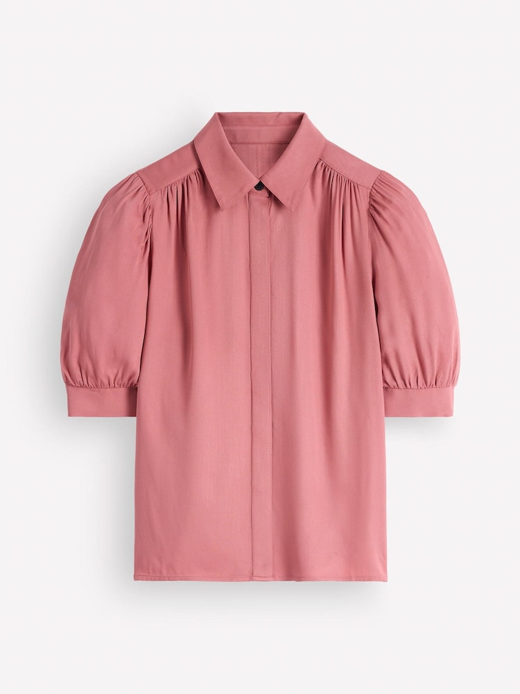 Boden Pink Penelope Viscose Top - Image 4 of 4 Boden Pink Penelope Viscose Top - Image 4 of 4