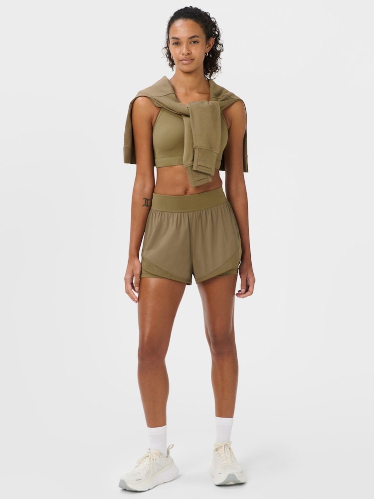 Sweaty Betty Green Tempo Run Shorts - Image 1 of 8 Sweaty Betty Green Tempo Run Shorts - Image 1 of 8