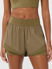 Sweaty Betty Green Tempo Run Shorts - Image 3 of 8
