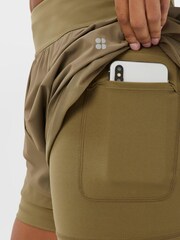 Sweaty Betty Green Tempo Run Shorts - Image 5 of 8