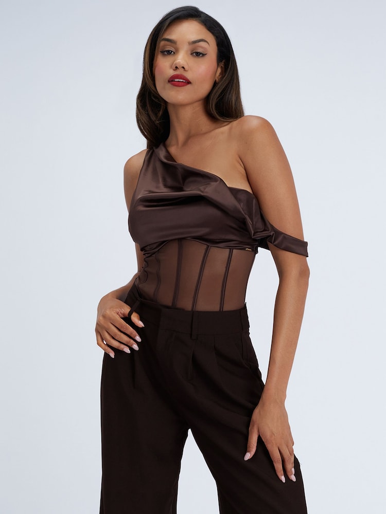 Boux Avenue Pascale Satin Bodysuit - Imagen 2 de 5 Boux Avenue Pascale Satin Bodysuit - Imagen 2 de 5
