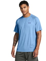 Under Armour Blue Tech Textured Short Sleeve T-Shirt - Image 1 of 5