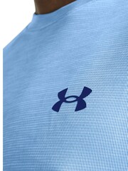 Under Armour Blue Tech Textured Short Sleeve T-Shirt - Image 3 of 5