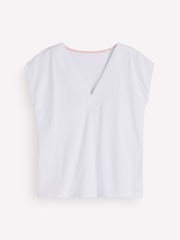 Tricou Boden Supersoft cu decolteu în V - Imaginea 5 din 5