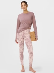 Sweaty Betty Purple Soft Flow Studio Long Sleeve Top - Image 2 of 6