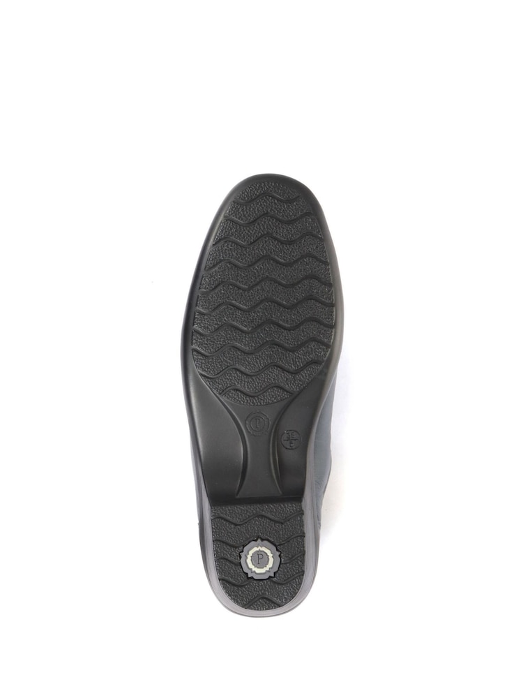 Pavers Blue Ladies Wide Fit Leather Slip-On Shoes - Image 5 of 5 Pavers Blue Ladies Wide Fit Leather Slip-On Shoes - Image 5 of 5