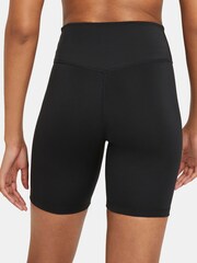Nike Black One Mid Rise 7 Inch Shorts - Image 2 of 6