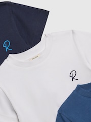 River Island River Logo T-Shirts 3 Pack - Immagine 2 di 3
