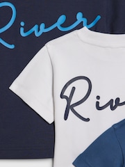 River Island River Logo T-Shirts 3 Pack - Immagine 3 di 3
