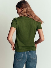 Boden Sophie V-Neck Slub T-Shirt - 6суретінің 3 суреті