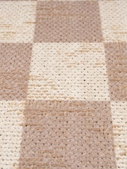 kukoon Beige Washable Noa Checkerboard Jute Runner - Image 5 of 6