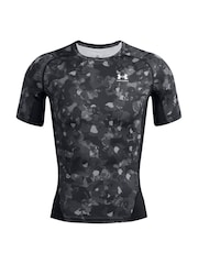 Under Armour Black HG Armour Printed T-Shirt - Image 3 of 4