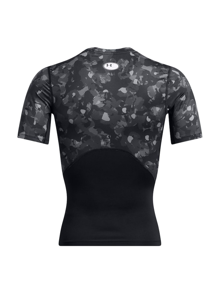 Under Armour Black HG Armour Printed T-Shirt - Image 4 of 4