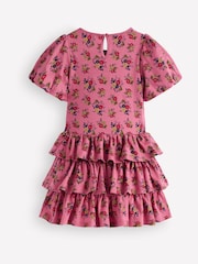Boden Pink Ruffle Skirt Jersey Dress - Image 2 of 3