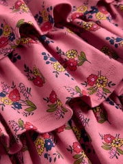 Boden Pink Ruffle Skirt Jersey Dress - Image 3 of 3