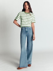 Boden Green Ren Relaxed Cotton T-Shirt - Image 4 of 5