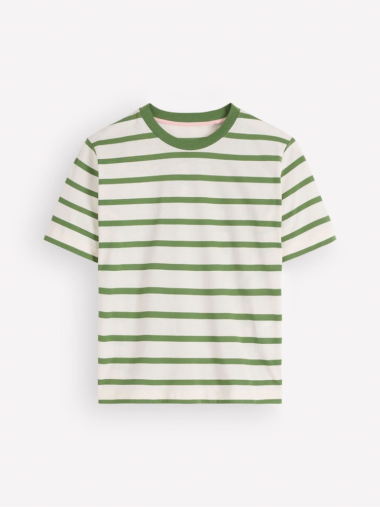 Boden Green Ren Relaxed Cotton T-Shirt - Image 5 of 5 Boden Green Ren Relaxed Cotton T-Shirt - Image 5 of 5