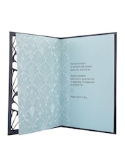 Hallmark Blue Father's Day Card For Husband Laser Cut Design Gift Set - Image 4 of 4