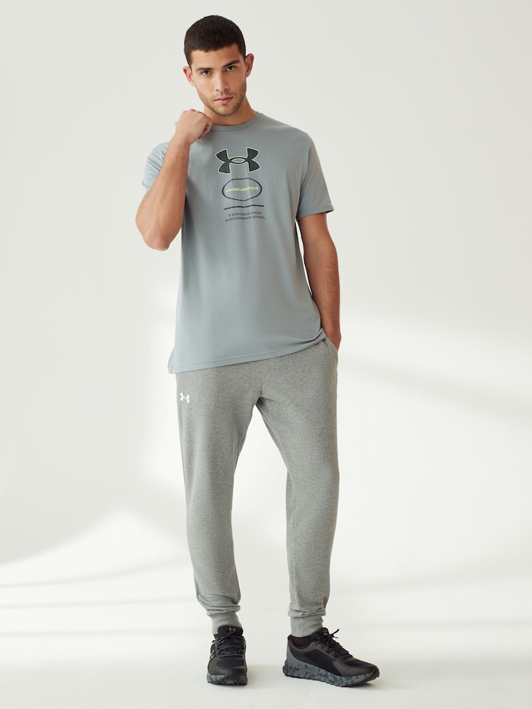 Under Armour Grey Branded GEL Stack T-Shirt - Image 2 of 6