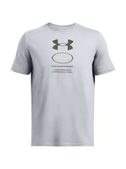 Under Armour Grey Branded GEL Stack T-Shirt - Image 5 of 6