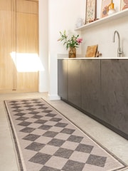 kukoon Brown Washable Suki Harlequin Jute Style Runner - Image 1 of 6