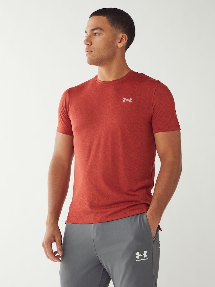 Under Armour Orange Launch Short Sleeve T-Shirt - Image 1 of 7