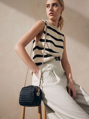 Black Quilted Camera Bag - Image 2 of 10
