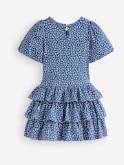Boden Blue Ruffle Skirt Jersey Dress - Image 2 of 3