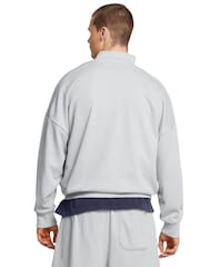 Under Armour Grey Icon HWT Terry OS 1/2 Zip Sweatshirt - Image 2 of 6