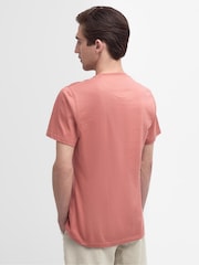 Barbour® Pink Clay Mens 100% Cotton Sports T-Shirt - Image 2 of 7