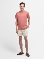 Barbour® Pink Clay Mens 100% Cotton Sports T-Shirt - Image 3 of 7