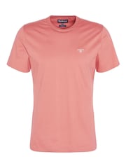 Barbour® Pink Clay Mens 100% Cotton Sports T-Shirt - Image 6 of 7