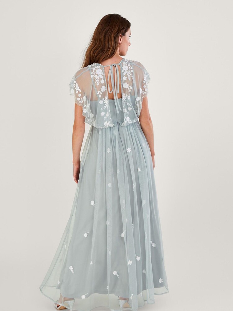 Monsoon Sophie Emb Maxikleid aus nachhaltigem Material, Grün - Bild 2 von 5