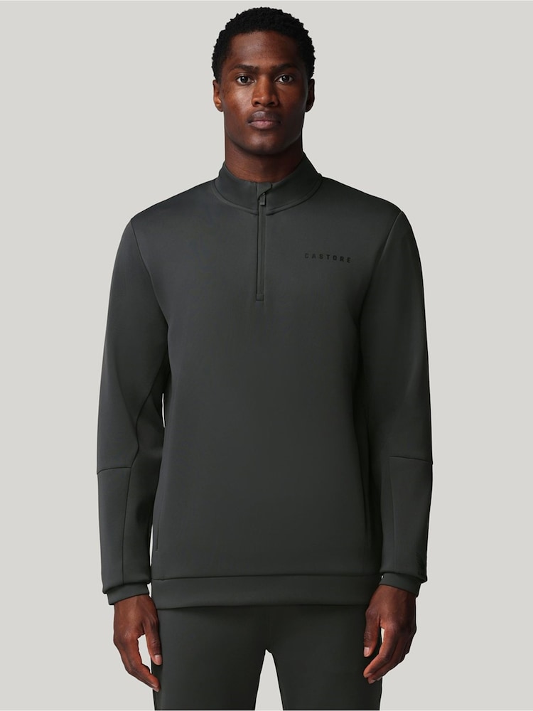 Castore Grey Flex 1/4 Zip Sweatshirt - Image 1 of 5 Castore Grey Flex 1/4 Zip Sweatshirt - Image 1 of 5