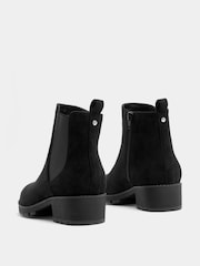 Yours Curve Black Wide Fit Faux Suede Chelsea Boots - Image 4 of 5