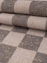 kukoon Brown Washable Juno Checkerboard Jute Style Runner - Image 3 of 6