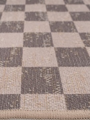 kukoon Brown Washable Juno Checkerboard Jute Style Runner - Image 4 of 6