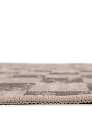 kukoon Brown Washable Juno Checkerboard Jute Style Runner - Image 5 of 6