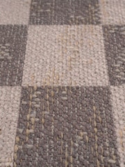 kukoon Brown Washable Juno Checkerboard Jute Style Runner - Image 6 of 6