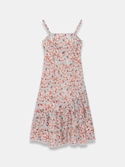 Mint Velvet Orange Linen Blend Midi Dress - Image 7 of 8
