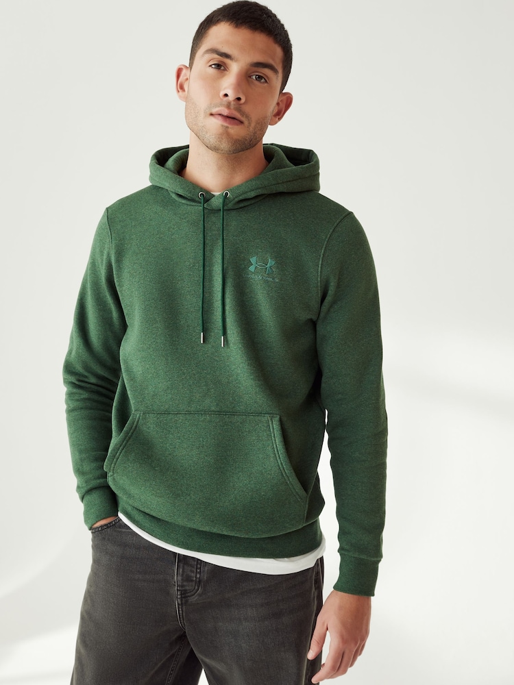Under Armour Green Essential Fleece Hoodie - Image 1 of 6