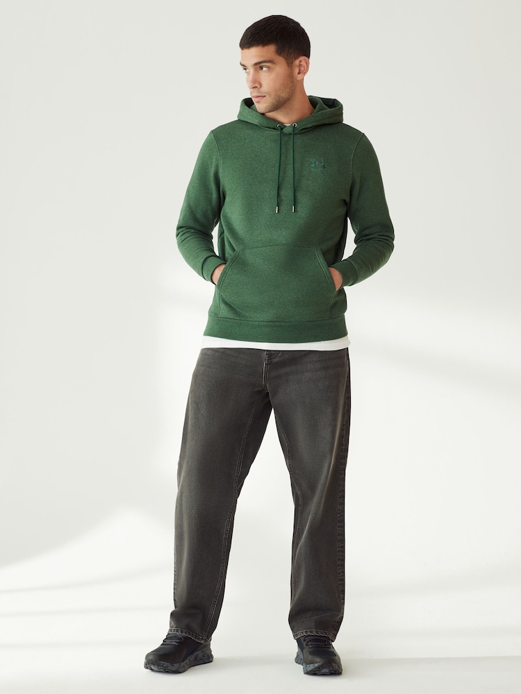 Under Armour Green Essential Fleece Hoodie - Image 2 of 6