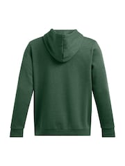 Under Armour Green Essential Fleece Hoodie - Image 6 of 6