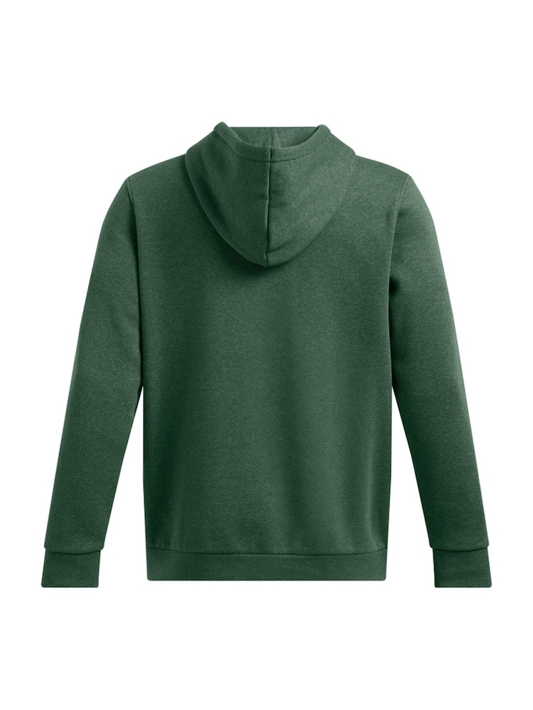 Under Armour Green Essential Fleece Hoodie - Image 6 of 6