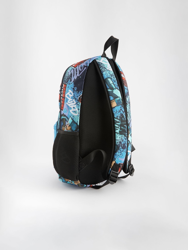 Minecraft Grafitti License Backpack - Image 2 of 5 Minecraft Grafitti License Backpack - Image 2 of 5