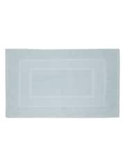 Laura Ashley Seaspray Blue Cotton Border 100% Cotton Bath Mat - Image 2 of 2
