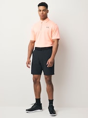 Under Armour Orange Golf Tech Polo Shirt - Image 2 of 4