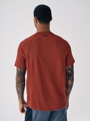 Under Armour Orange Tech Textured T-Shirt - Image 3 of 8