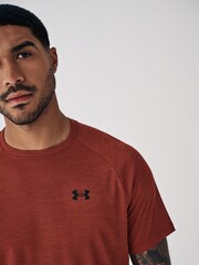 Under Armour Orange Tech Textured T-Shirt - Image 5 of 8